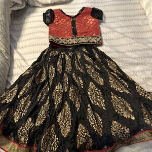 Small Kids Lehenga Choli 2 pc dress Baby Girls Lehenga Top Designer 12-18 Month
